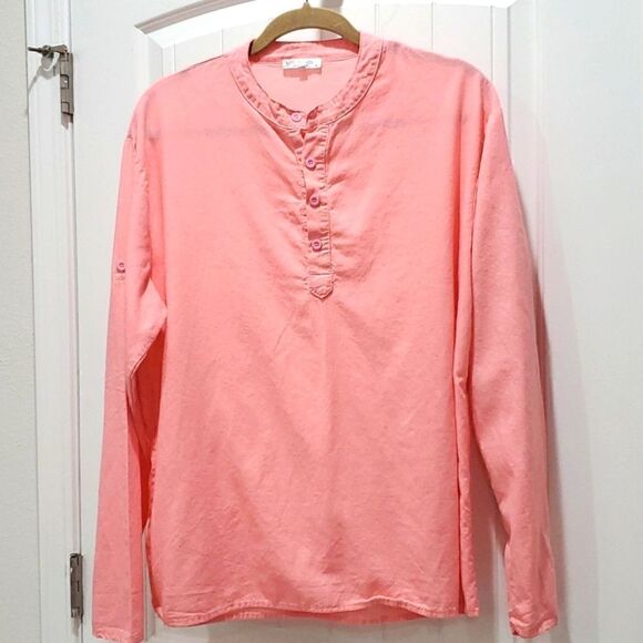 Coofandy Womans Linen Blend Blouse, Size Xl - Picture 1 of 3